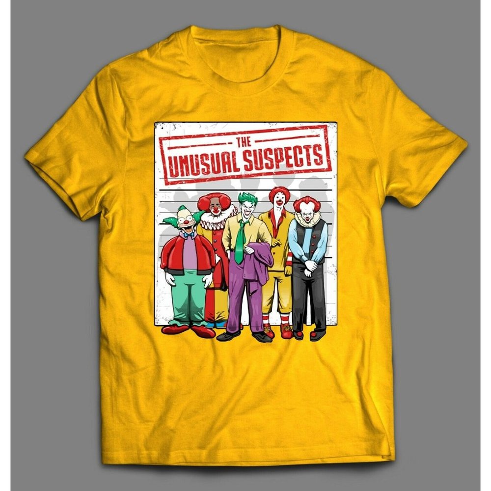 UNUSUAL SUSPECTS KILLER CLOWNS INSPIRED SHIRT